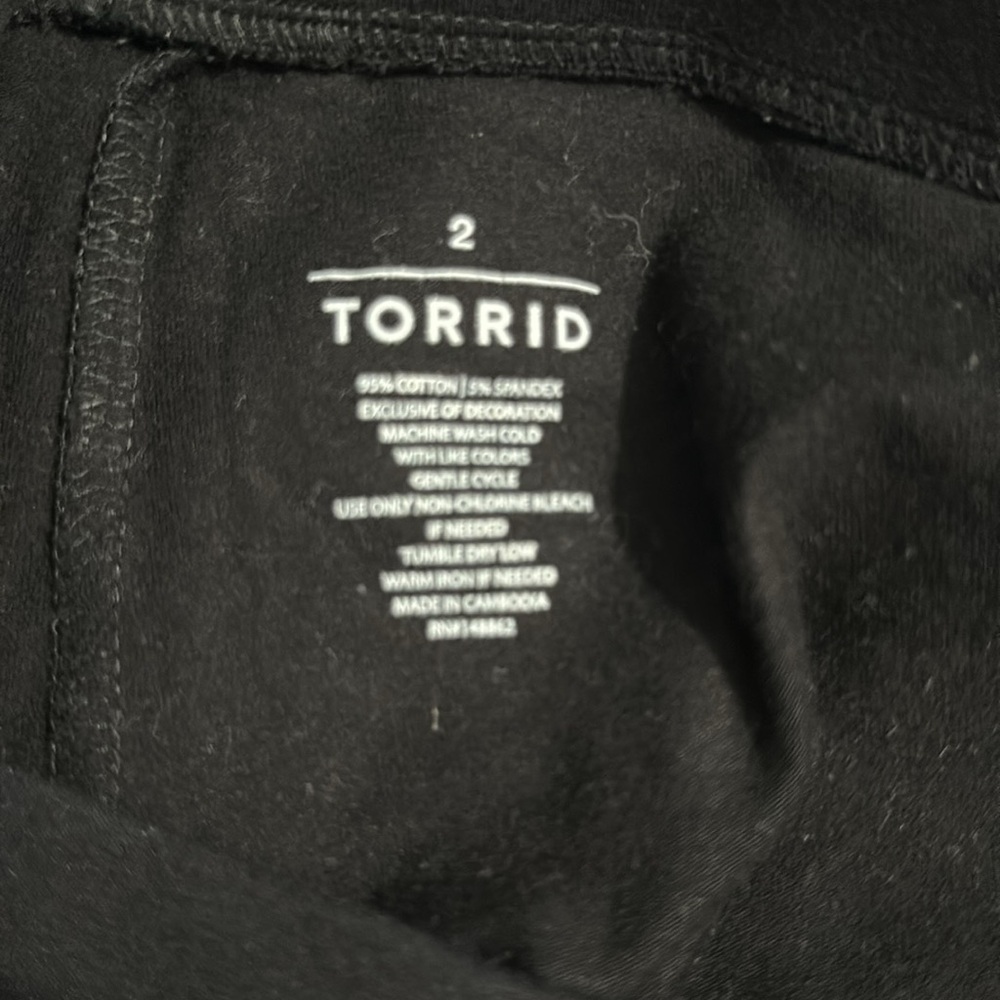 Torrid Black Leggings Sz 2 lot of two - Picture 4 of 7